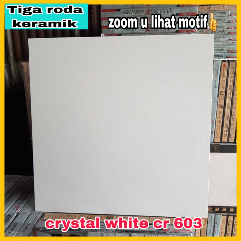 Granit ceranosa 60x60 crystal white double loading(dua kali poles)
