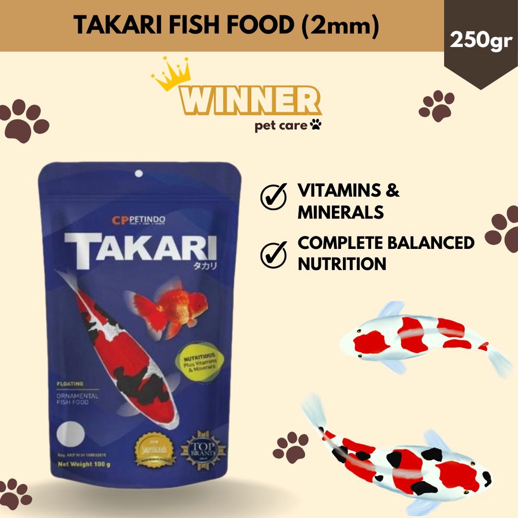 TAKARI Fish Food 250gr (2mm)