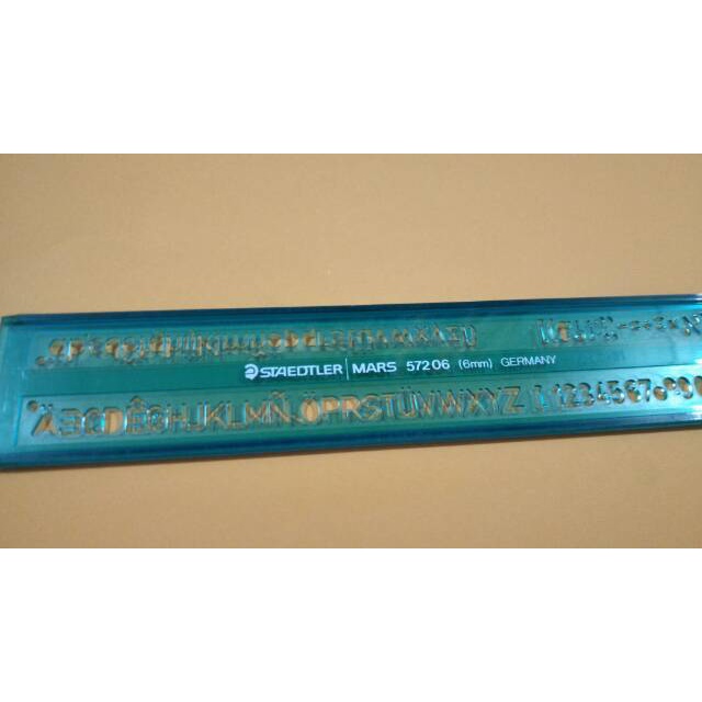 Penggaris Mal Huruf  8mm 6 mm 2 mm 3mm 5mm 10 mm Precesion Lettering Ruller