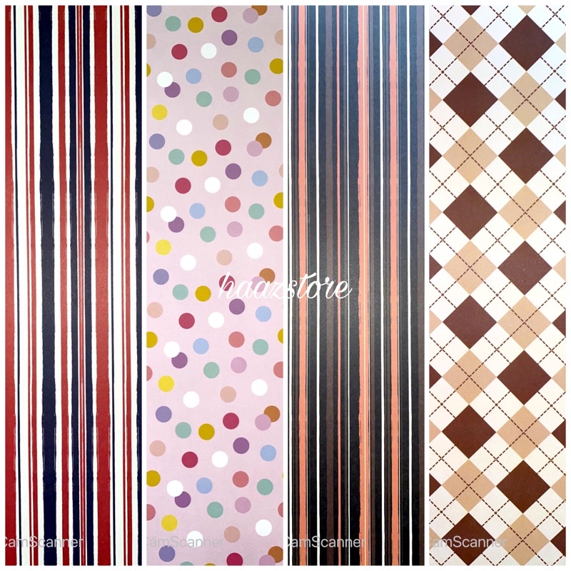 

KERTAS KADO DOFF SANSAN WAWA SANWA GARIS POLKADOT WAJIK
