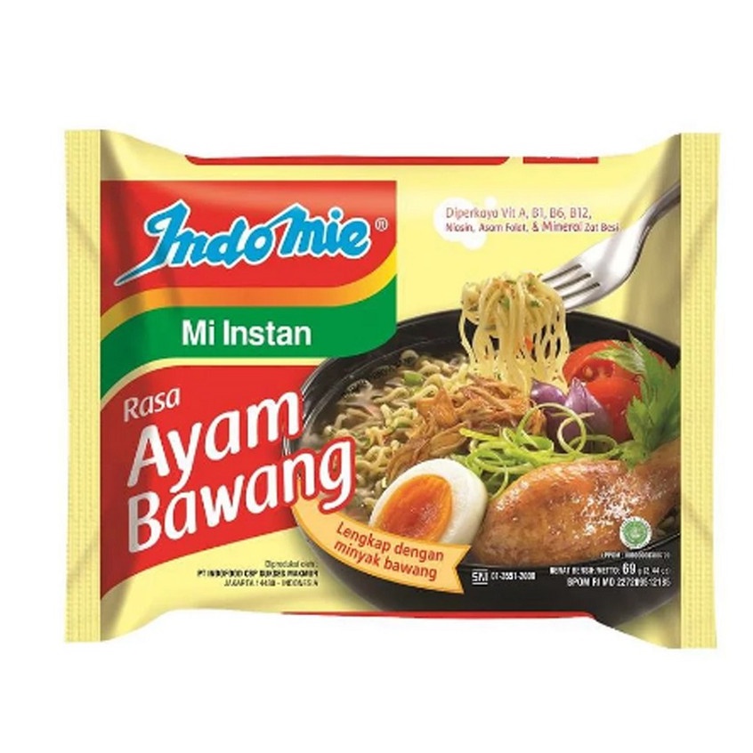 

INDOMIE Mi Instan Rasa Ayam Bawang Pack 69gr