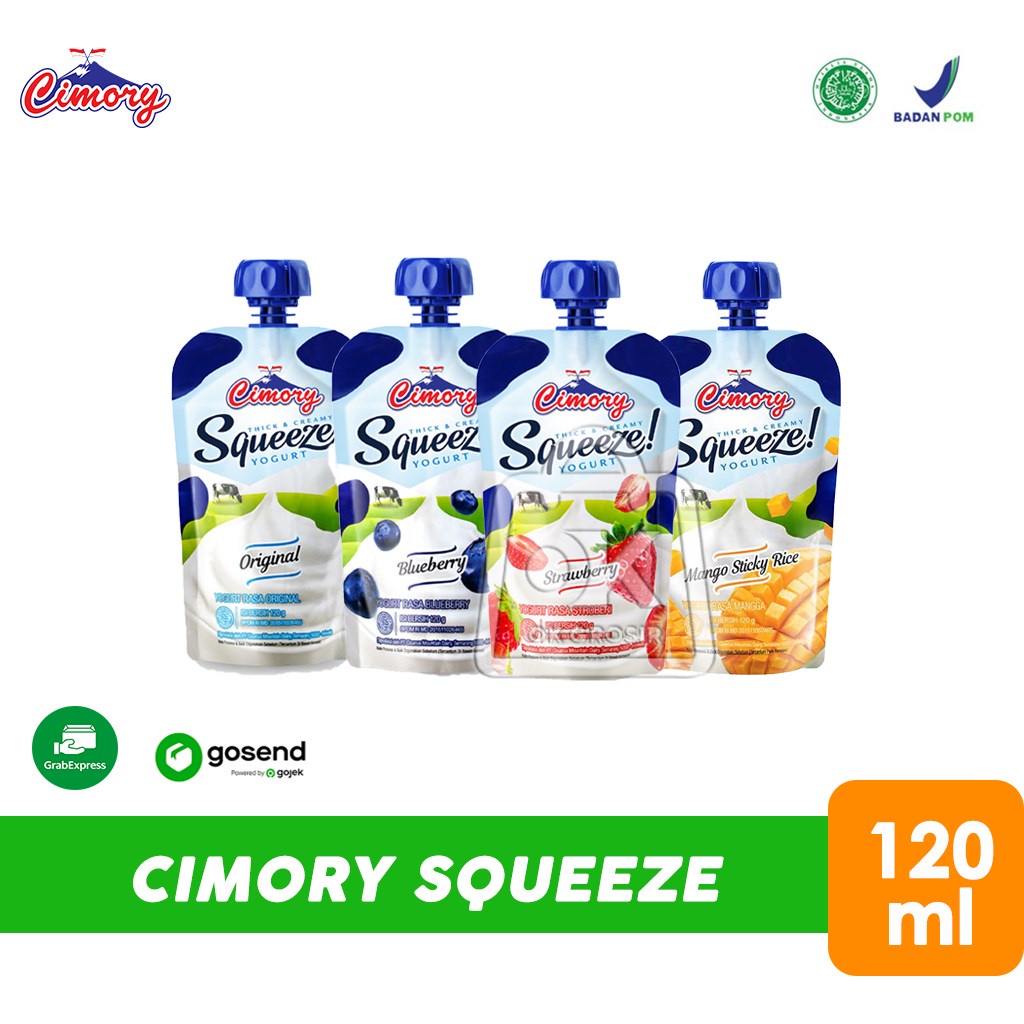 

Cimory Squeeze Yogurt 120 ml (KHUSUS INSTANT)