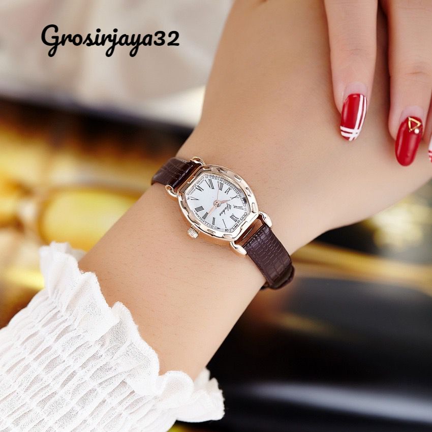 Jam tangan wanita analog Rossa Kalep sintesis/Jam tangan casual wanita