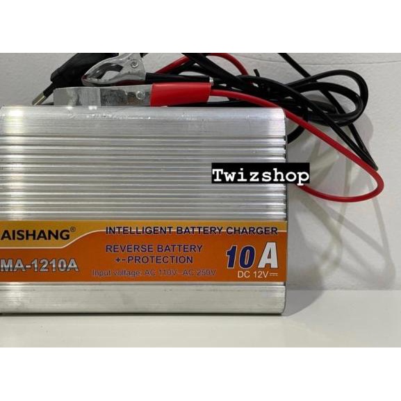 Charger Aki 12V 10A Aishang / Charger Aki Otomatis 12 Volt 10 Ampere