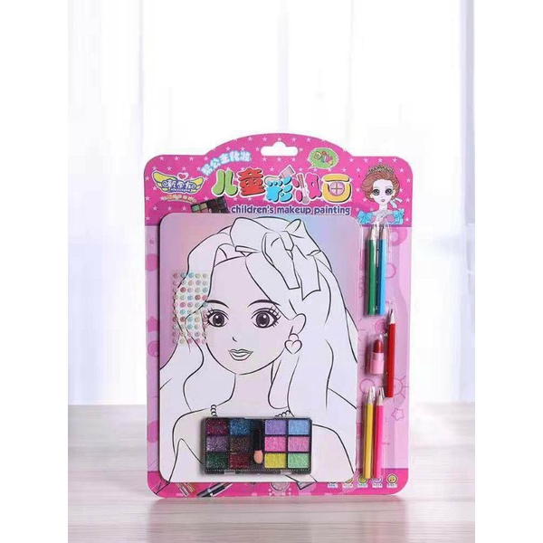 Mainan DIY Mewarnai Princess Make Up Set / Mainan Make Up Princess