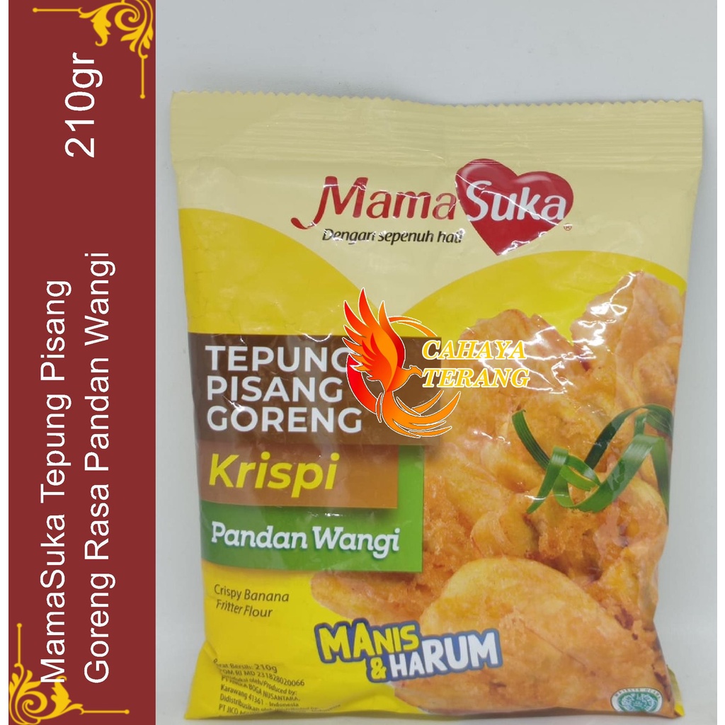 Jual MamaSuka Tepung Pisang Goreng Pandan 225 G Shopee Indonesia