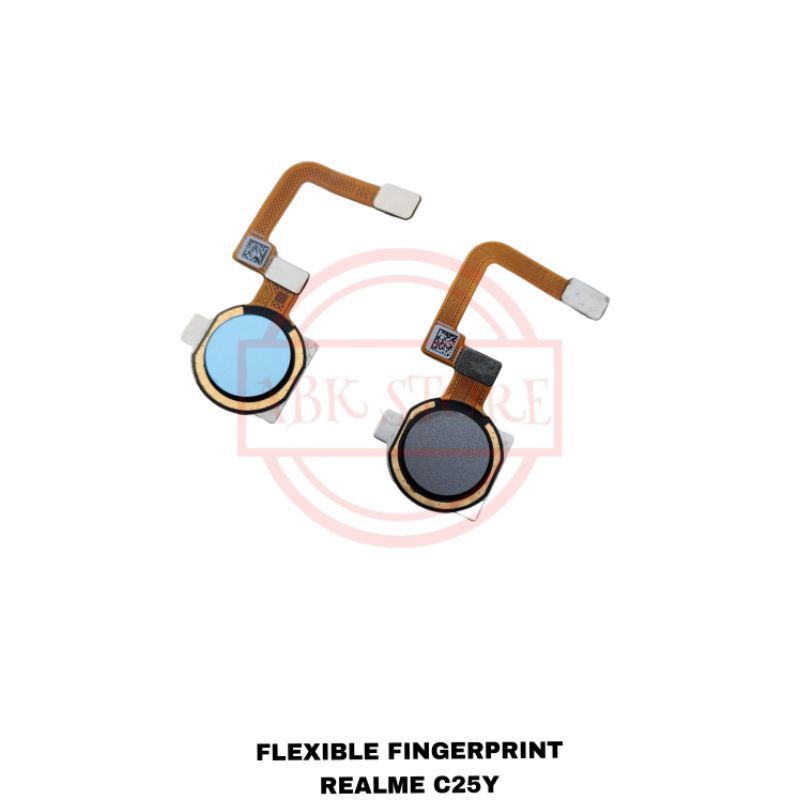 Flexible Fingerprint Sidik Jari Tombol Home Button Realme C25Y Original
