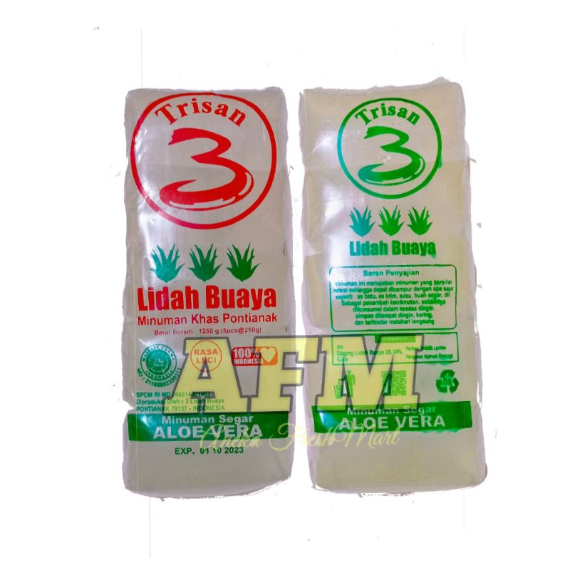 

TRISAN LIDAH BUAYA 5X250GRAM ALOE VERA PONTIANAK BUAH