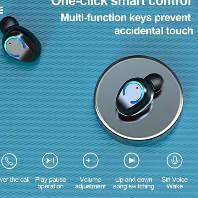 HiFi Sound TWS F9-6 Sport Bass Headset Bluetooth 5.0 Wireless Earphone