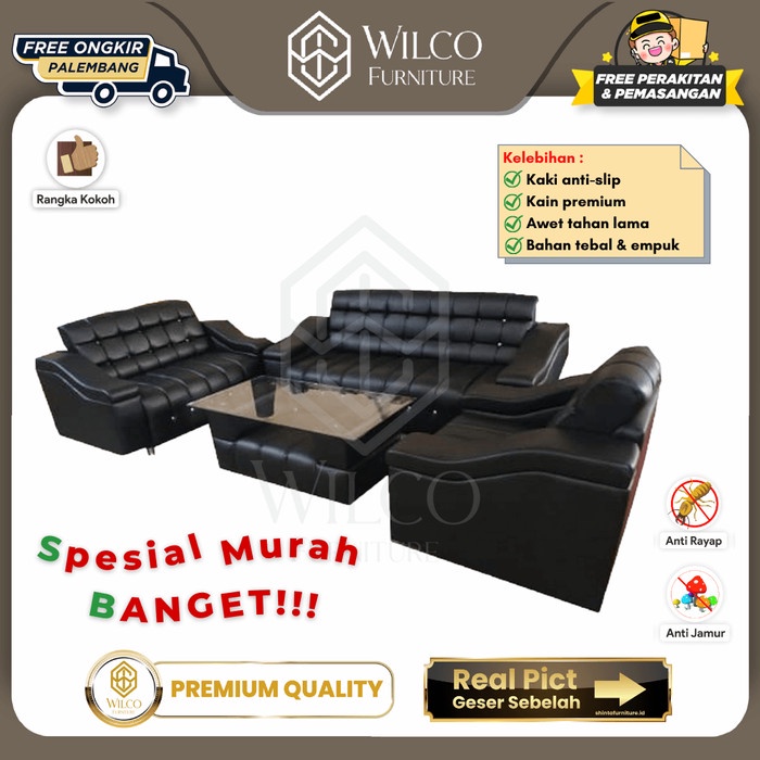 Sofa Tamu Minimalis / Sofa SB Modern Set Kulit