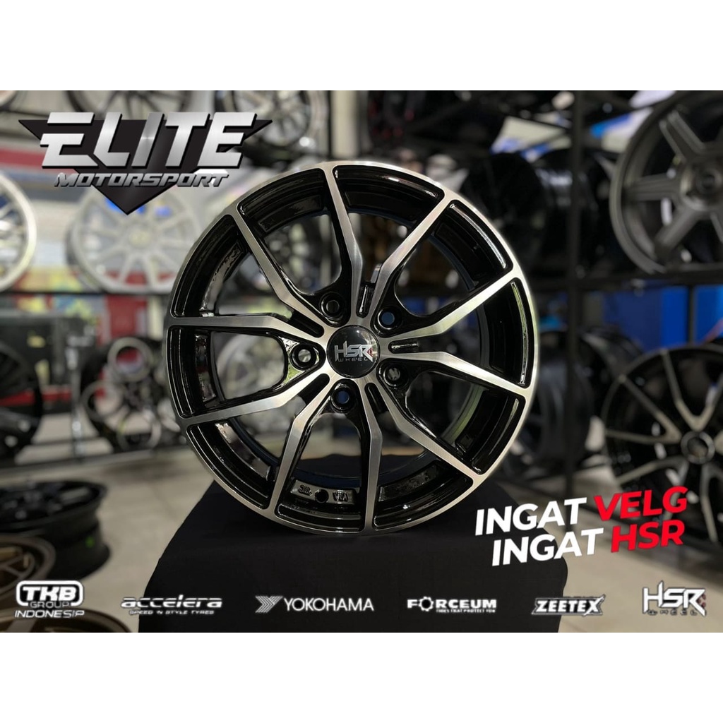 Velg HSR Voodoo  R15 Velg Mobil Ertiga Innova Rush Lubang 5 Pcd 114.3