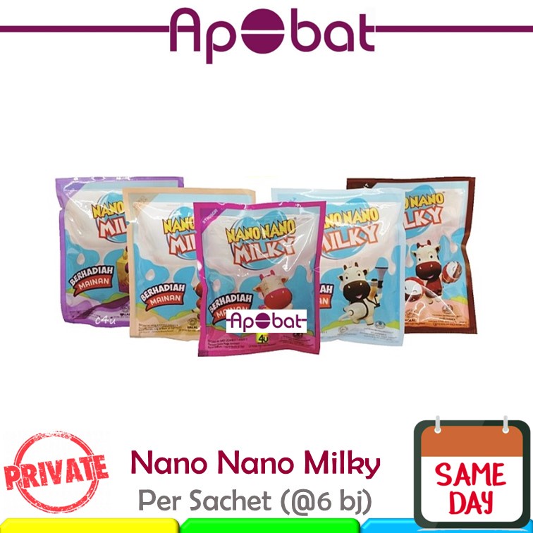 

- ApObat - Nano Nano Milky Permen Nano-nano Susu Nanonano