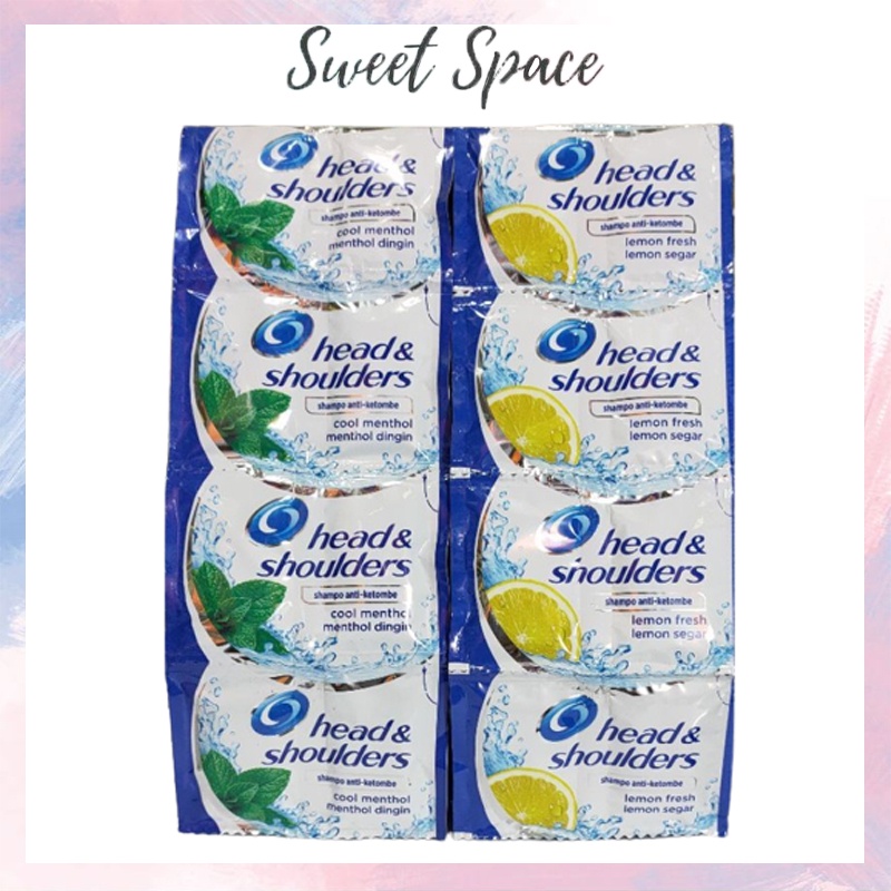 SHAMPOO HEAD &amp; SHOULDERS 1 RENCENG ISI 12 PCS [SWEETSPACE]