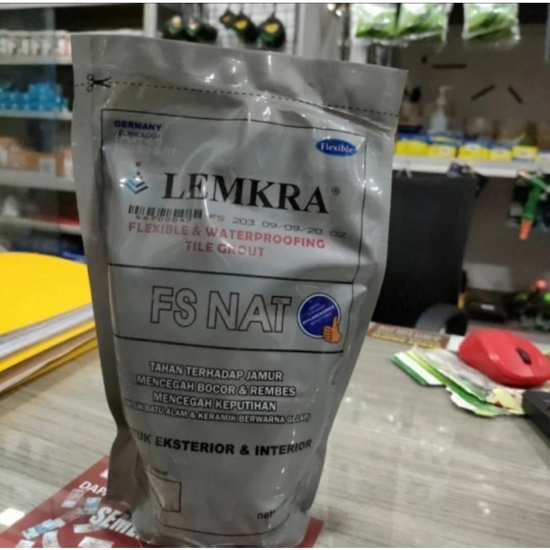 Lemkra FS Nat/Pengisi Rongga Nat Kramik @ 1 kg