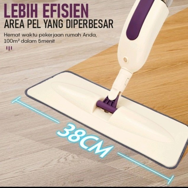 BEST SELLER PSTB-1 Alat Pel Lantai /Flat Mop Alat semprot Microfiber Alat Pel Isi air Ultra Pembersih Lantai -COD