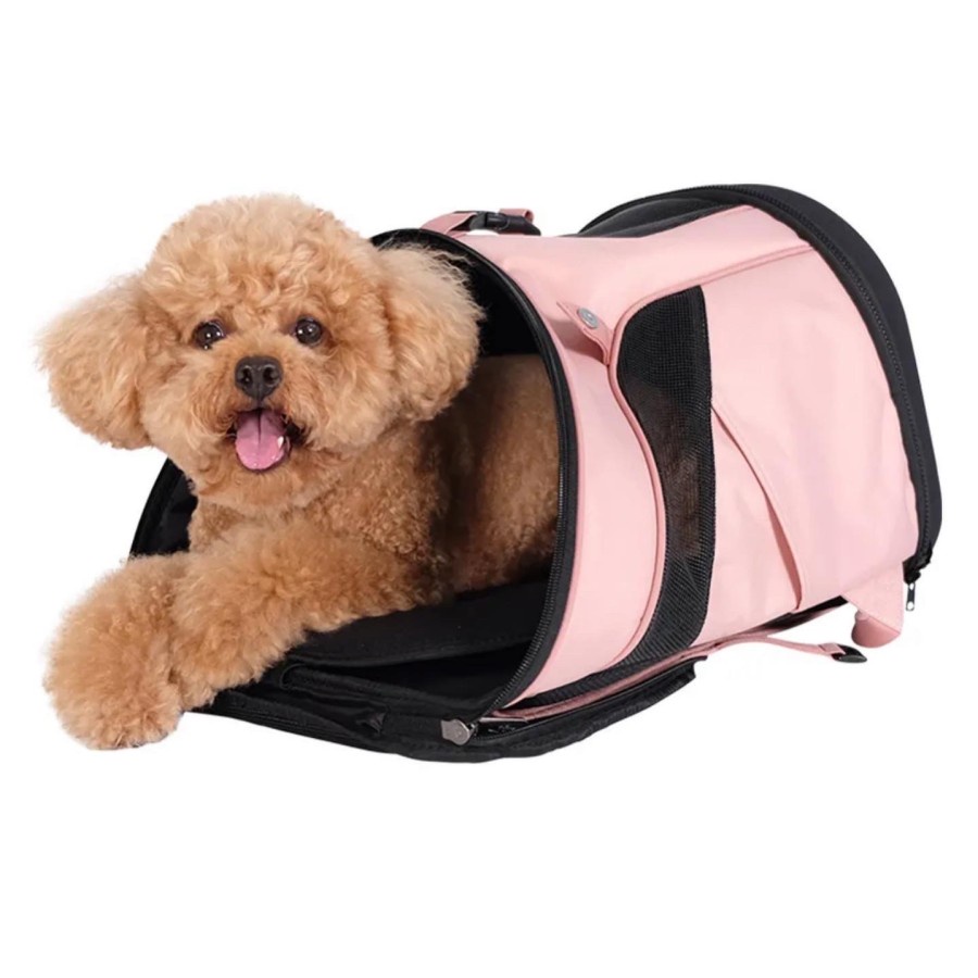 IBIYAYA PET CARRIER / IBIYAYA RANSEL / TAS RANSEL ANJING DAN KUCING Coral Pink