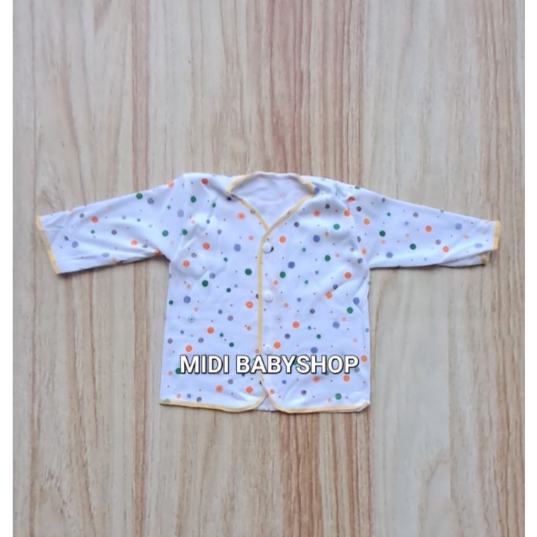 Baju Bayi Lengan Panjang Baru Lahir Polkadot Saffenda Baby SNI