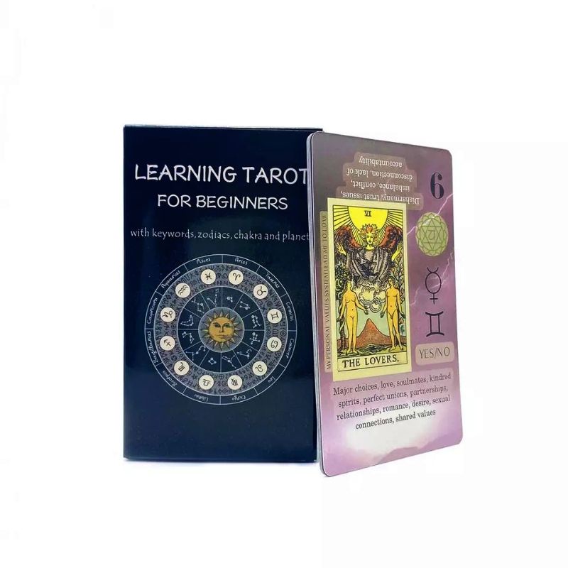 Learning Tarot for Beginners 12x7cm include guide paper