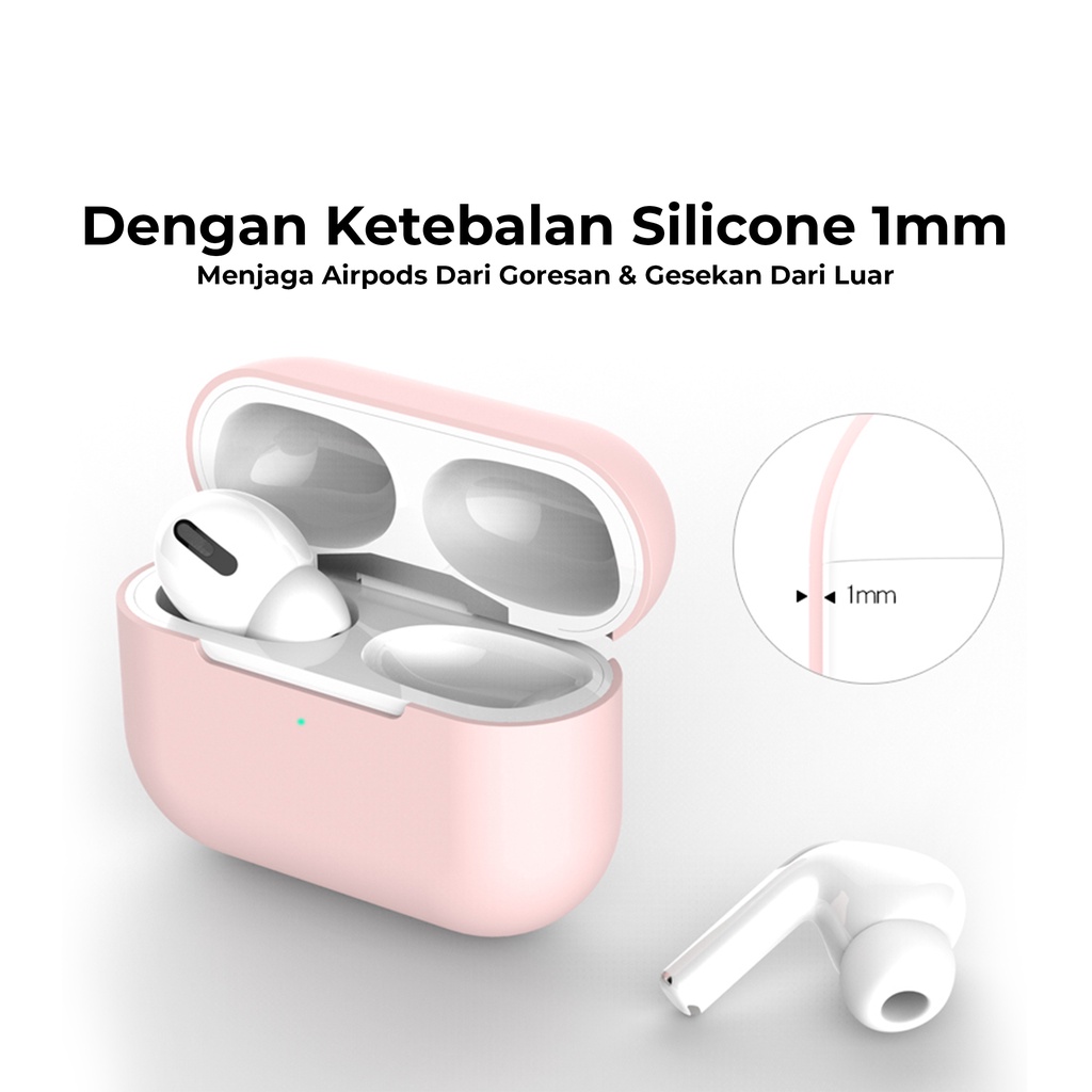 SB Premium Silicone Casing/Case Untuk Airpods Pro/I13 Free Hook Protection Case