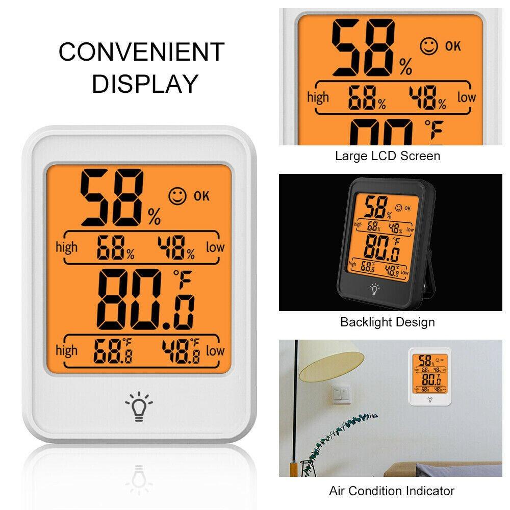 Solighter Termometer Ruangan Tester Suhu Rumah Tangga Dengan Elektronik Backlight