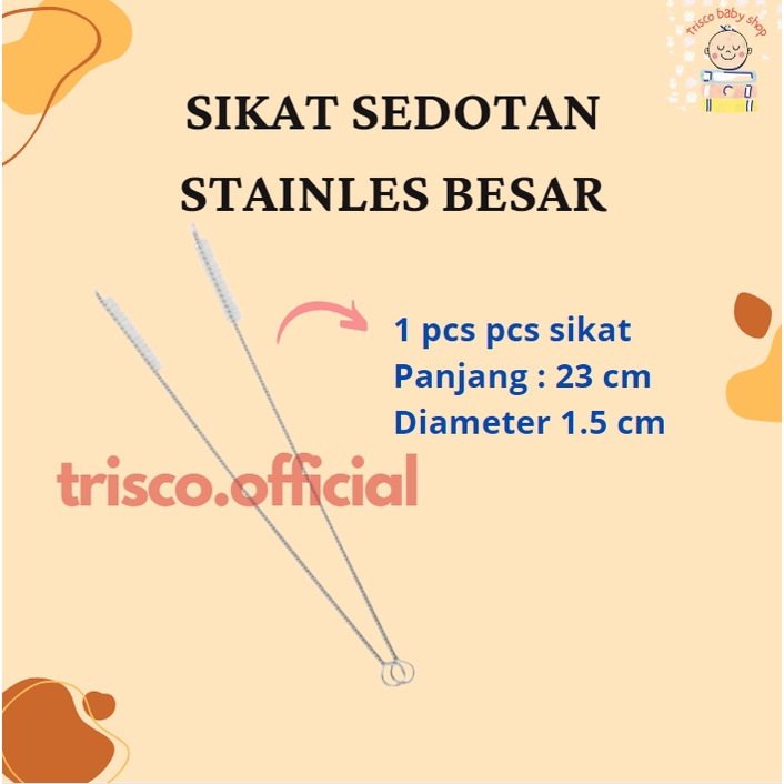 Trisco Sikat Pembersih Sedotan dan Botol Susu