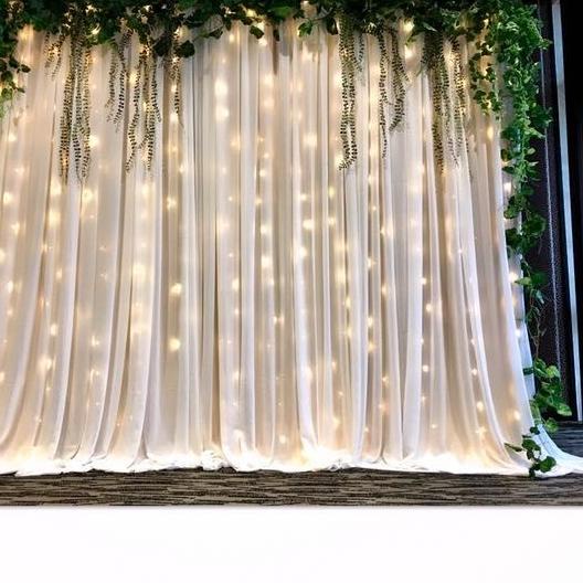 Backdrop Kain Tille untuk foto produk bahan kaku untuk dekorasi - 4m x 2.6m, hitam