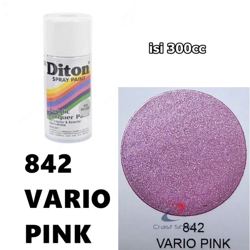 Cat Pilox Diton Vario Pink 842 300cc Warna Merah Muda Honda Ping Metalik sepeda motor mobil pylox