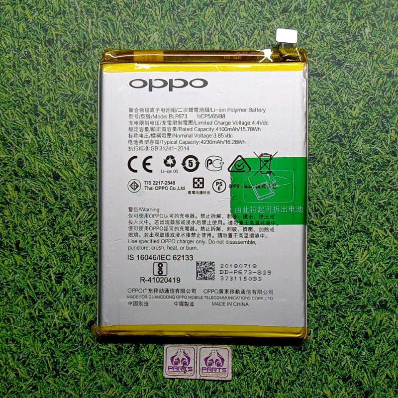 Jual Baterai Batre Batu Battery Oppo A3s A5s A7 Blp673 Original Copotan