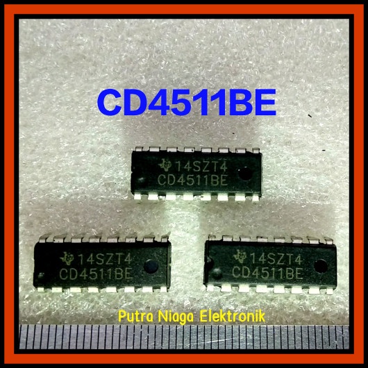 ic CD4511BE Dip 16 pin CD4511 / TC4511 / HEF4511 / HCF4511 putr4n14 Diminati Banget