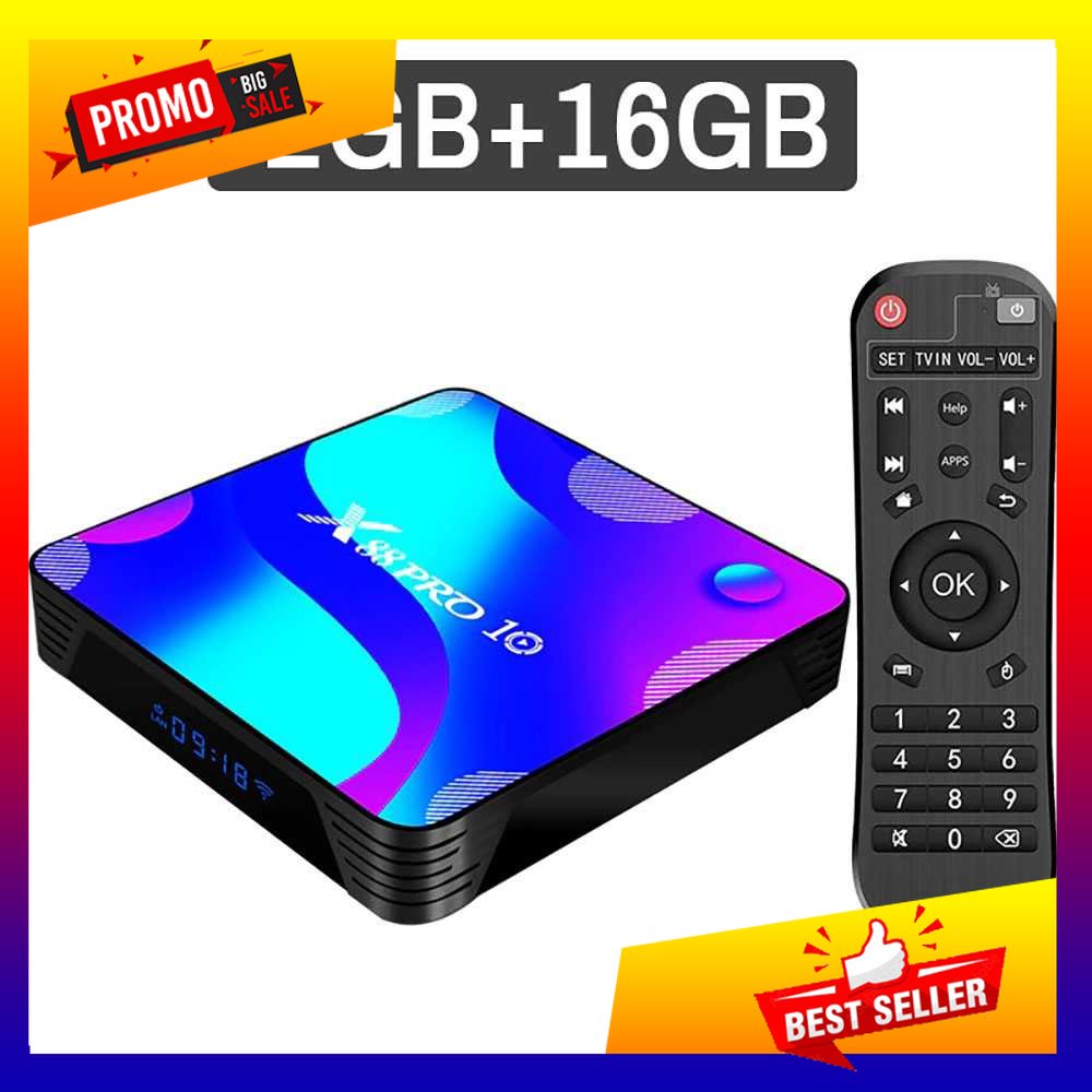 TV box OTT TV Box Media Player 4K Android 11 2/16GB - X88 Pro 10