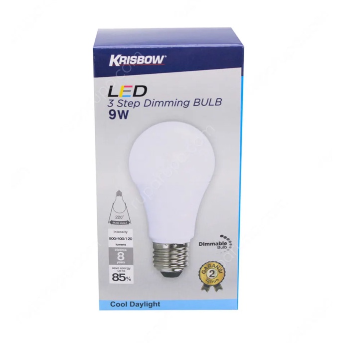 KRISBOW BOHLAM LED DIMMABLE 3 STEP 9W &amp; 11W / LAMPU LED COOL DAYLIGHT / BOHLAM