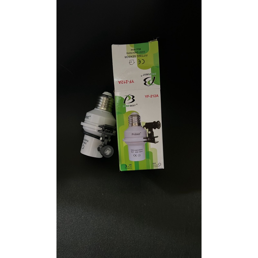 FITTING SENSOR CAHAYA OTOMATIS LAMPU TIMER SIANG MATI DAN MALAM HIDUP JALAN E27 MURAH GROSIR