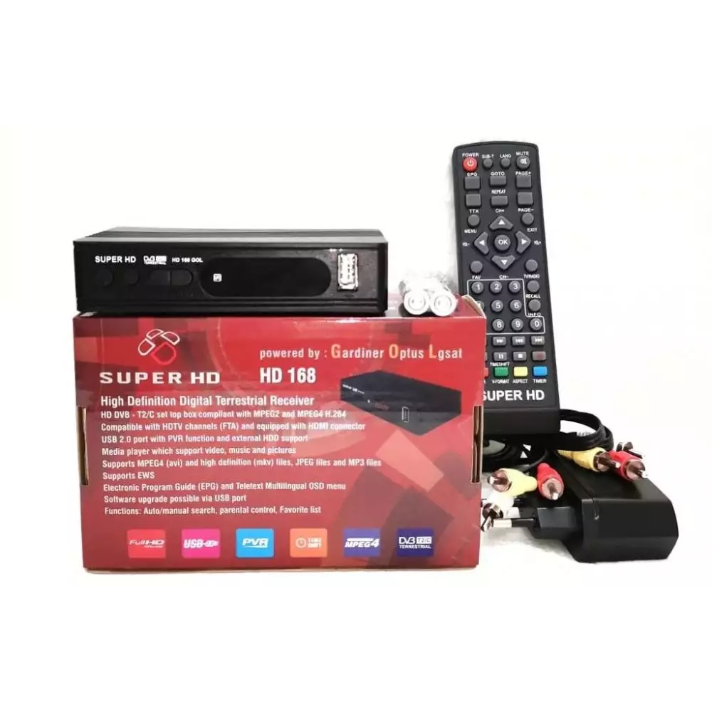 set top box tv digital DVB-T2 GOLDSAT X1 SUPER HD 168