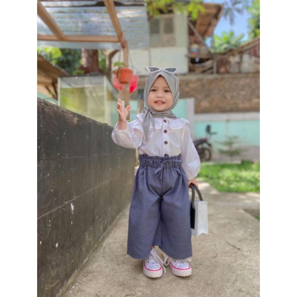 celana kulot anak perempuan/ celana panjang anak cewek / celana kulot panjang / kulot zahwa