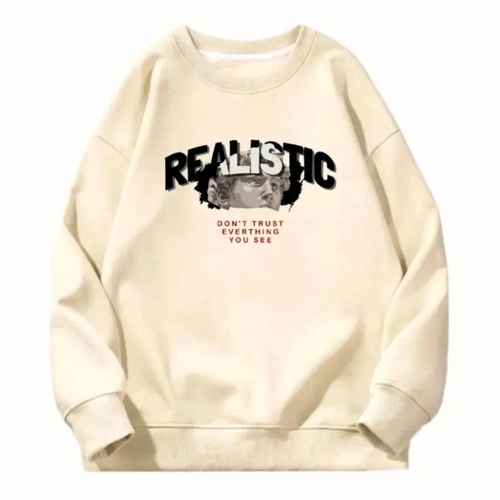 REALISTIC SWEATER - SWEATER OVERSIZE - SWEATER UNISEX - ATASAN WANITA