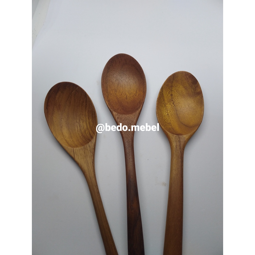 Sendok Kayu Korea Jepang, peralatan masak kayu jati jepara, Ready Stok