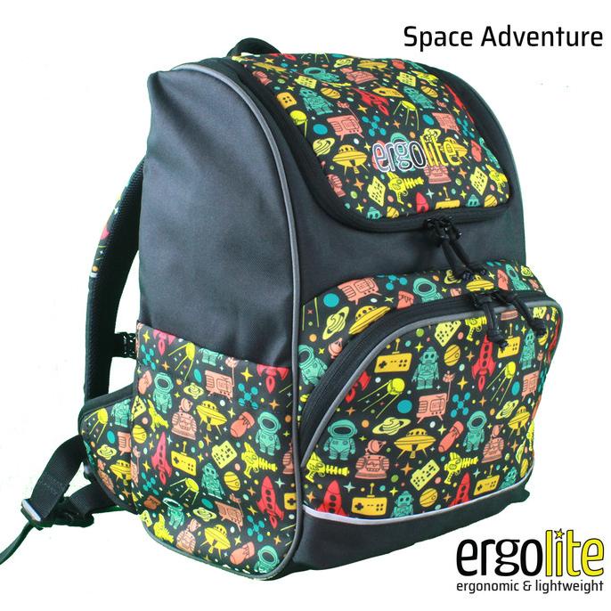ERGOLITE - Ergonomic Primary School Backpack (Space Adventure)