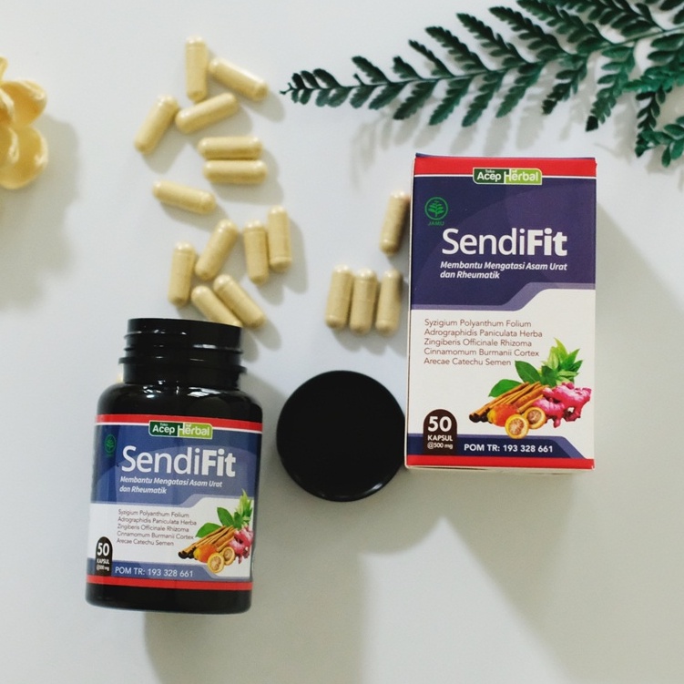 SendiFit Obat Sakit Nyeri Tumit Telapak Kaki Herbal Isi 50 Kapsul BPOM Original Aman Untuk Dewasa dan Lansia