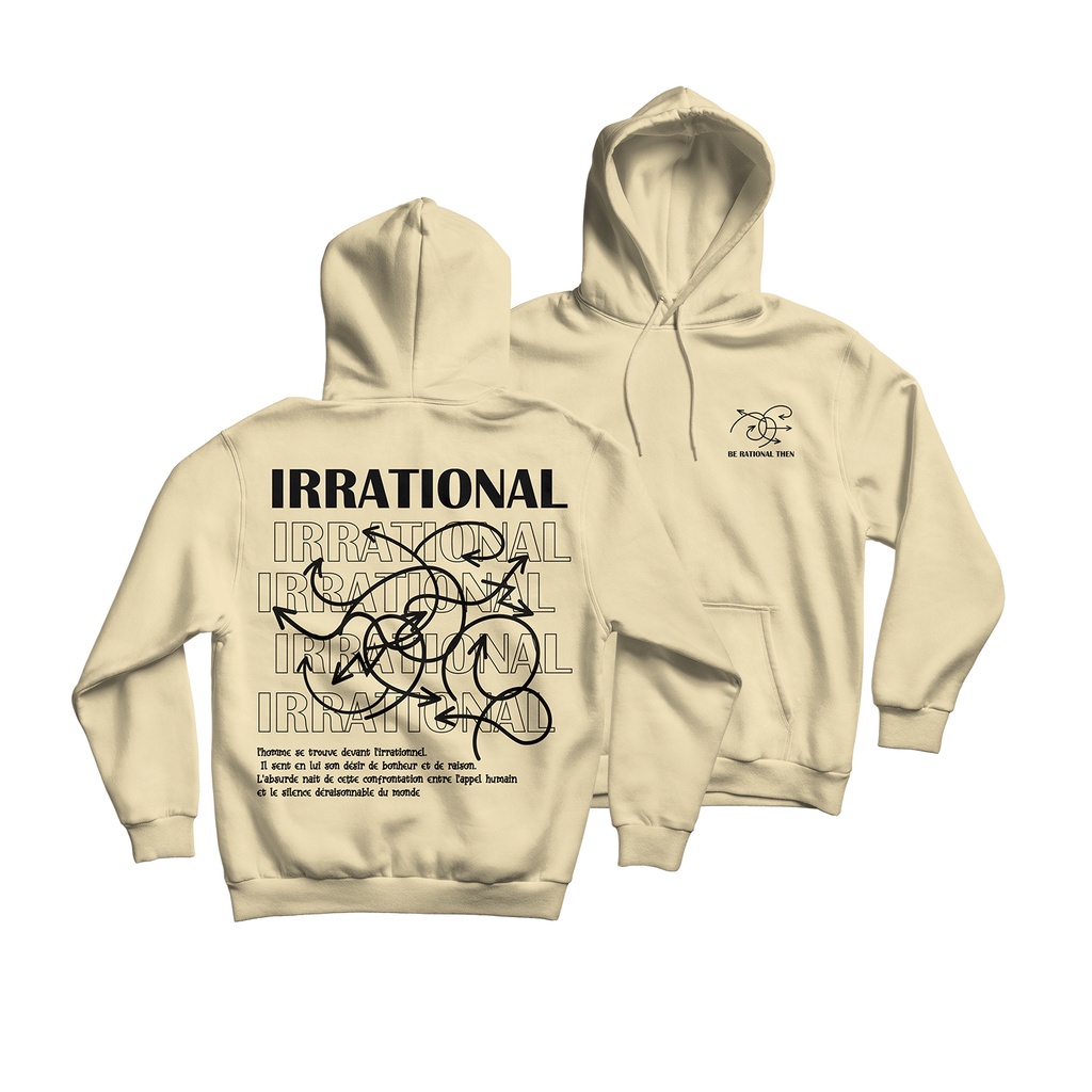 Sweaterpolos Hoodie Jumper IRRATIONAL ( Sablon ) Unisex Pria &amp; Wanita