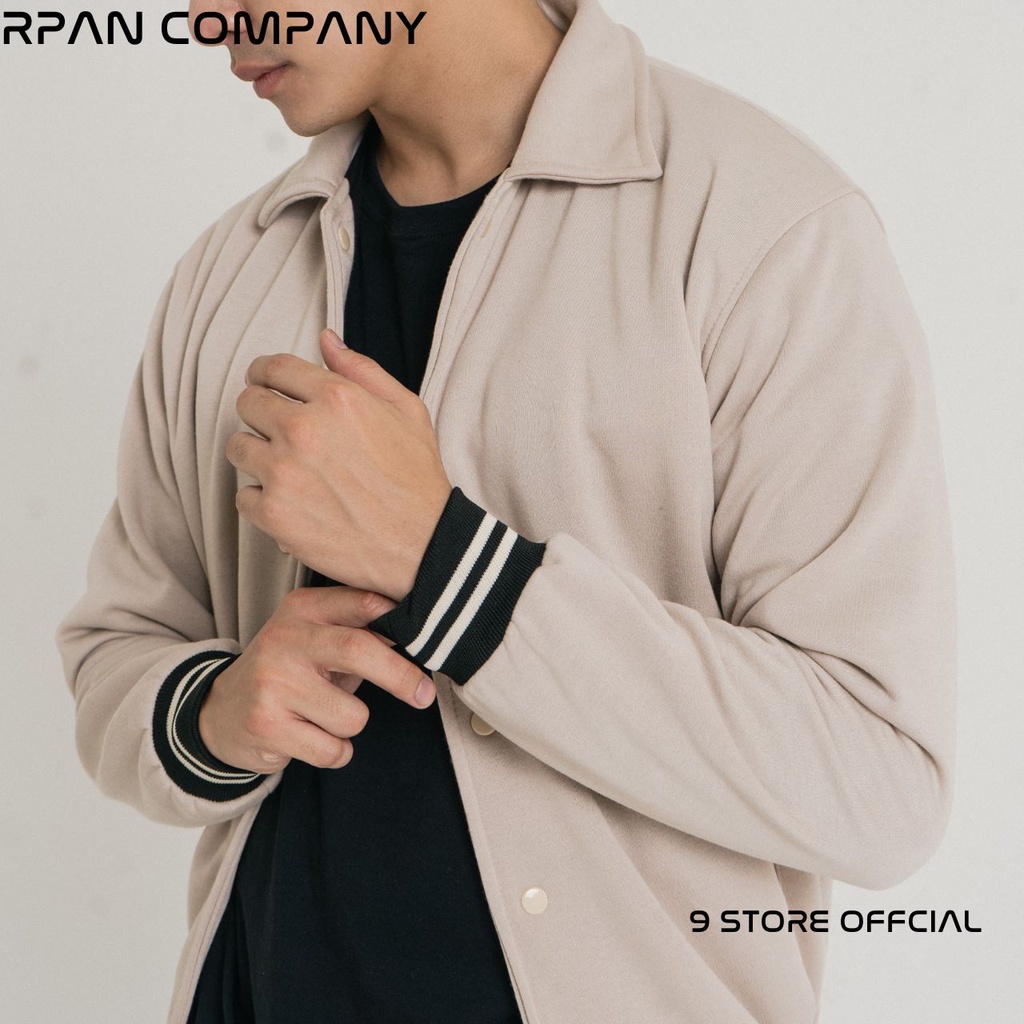 9Storeofficial - Varsity Jacket Baseball Leather Pria / Jaket Bomber Varsity Fleece / Jaket Baseball Basic Pria Original   / Jaket Pria.