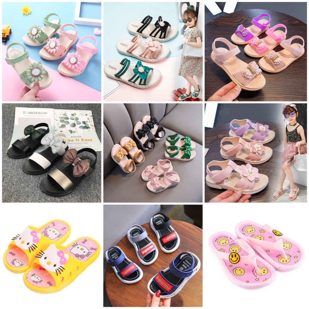 HappyOliver PAKET BUNDLING MURAH sandal sepatu laki-laki perempuan murah bagus+PACKING BUBBLE WRAP