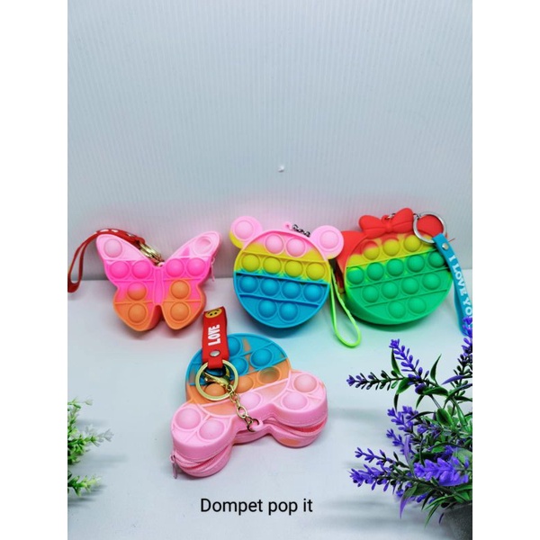 Dompet pop it harga/pcs motif random