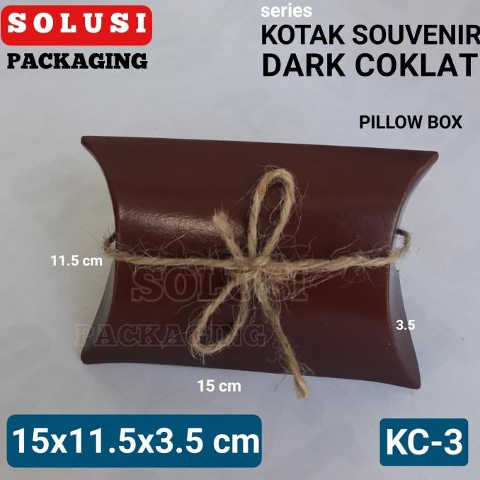 

KOTAK SOUVENIR COKLAT KC3 /MASKER/PILLOW BOX/TEMPAT KADO/KEMASAN t-solusipackaging Diminati Banget