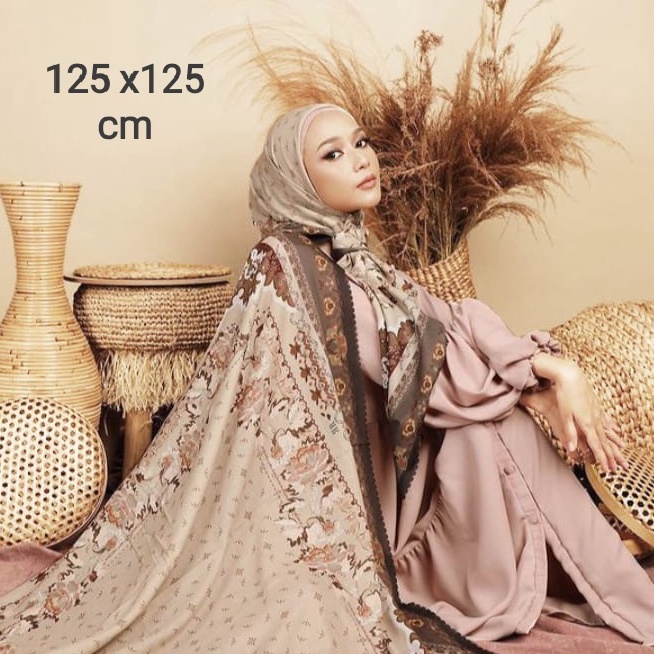 PROMO DISKON RAMADHAN SALE Jilbab Syari Motif / Jilbab Segi empat Syari / Hijab Syari / Kerudung Sya