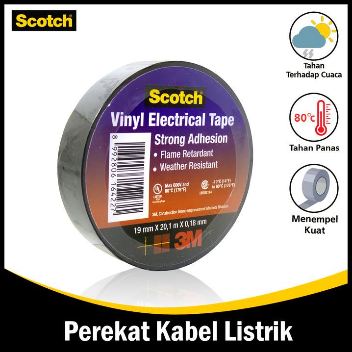 Jual Isolasi Listrik M Electrical Tape Berkualitas Scotch Tape Shopee Indonesia