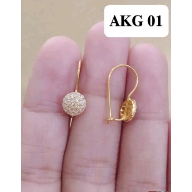 ANTING DEWASA PERAK 925 LAPIS MAS