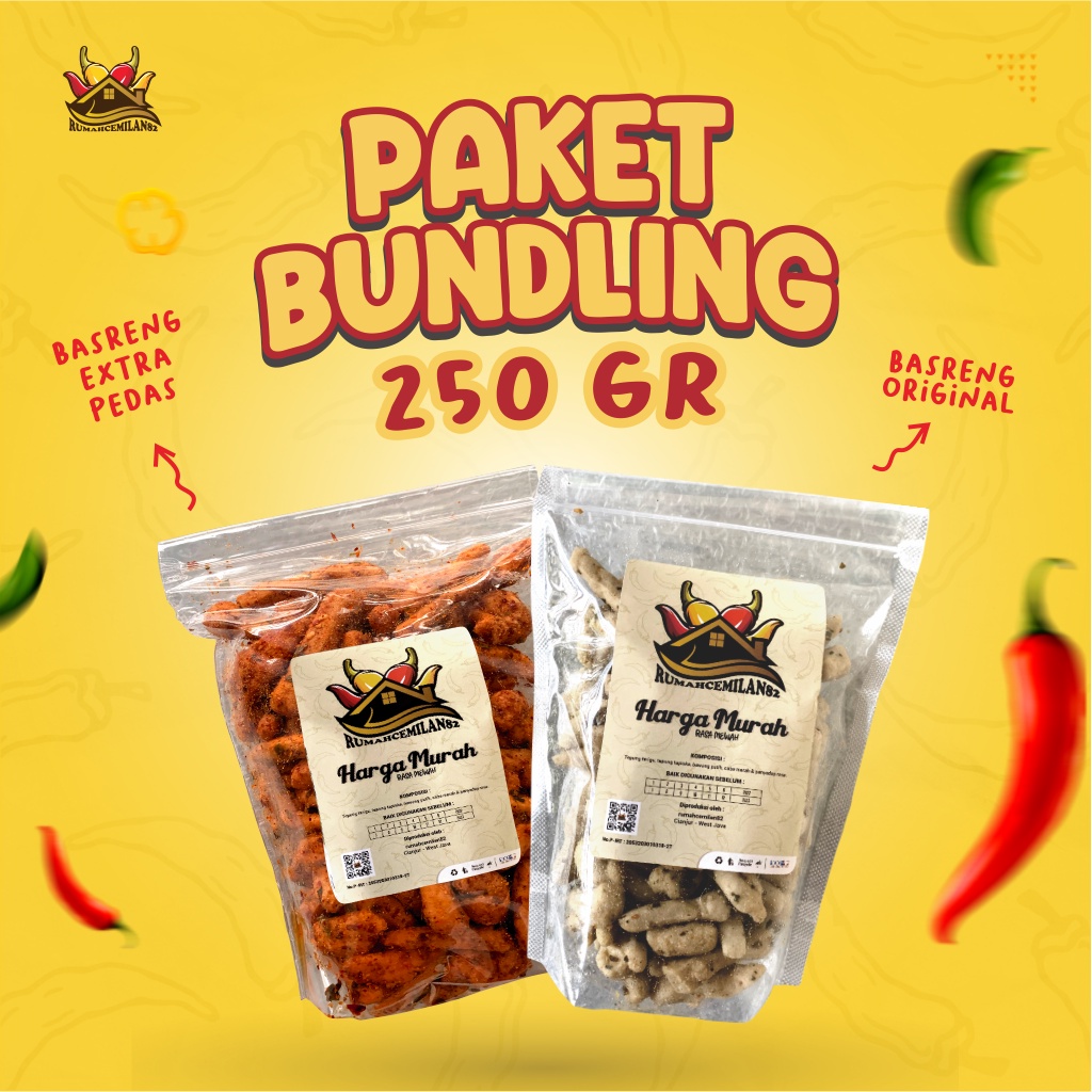 

PAKET BUNDLING ( BASRENG EXTRA 250 GR + BASRENG ORI 250 GR )