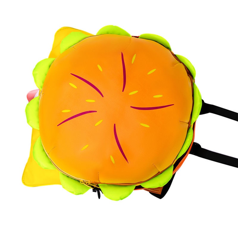 ↂ☾Sera Cartoon Network Little Red Book dengan Cheeseburger Backpack Tas Sekolah Lucu Ransel Big Rong