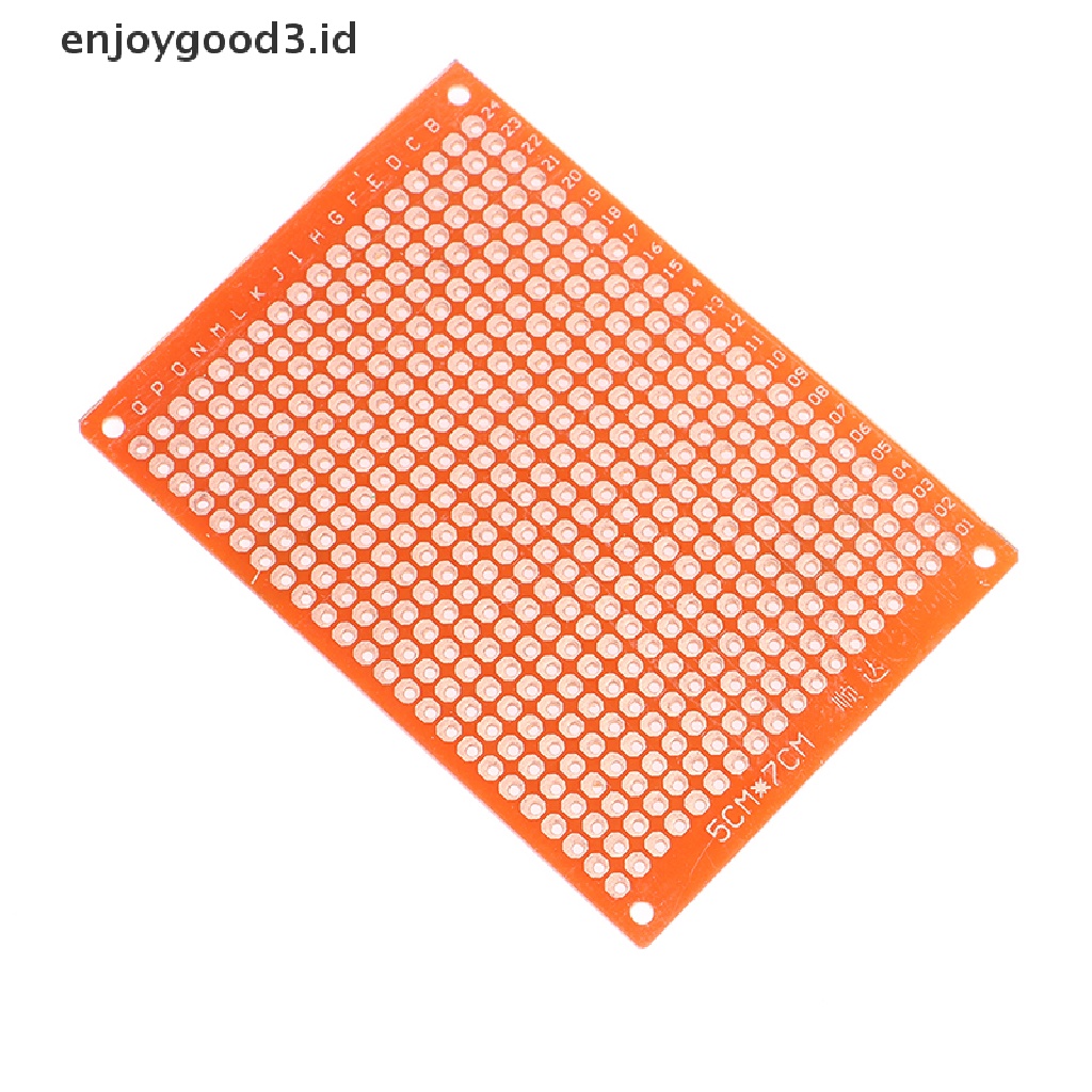 2pcs Papan PCB Bakelite Universal Diy Satu Sisi Warna Kuning Bahan Tembaga