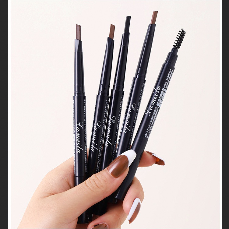 LAMEILA 2 in 1 Eyebrow Pensil Alis Kepala Ganda 4 Warna LA206 903